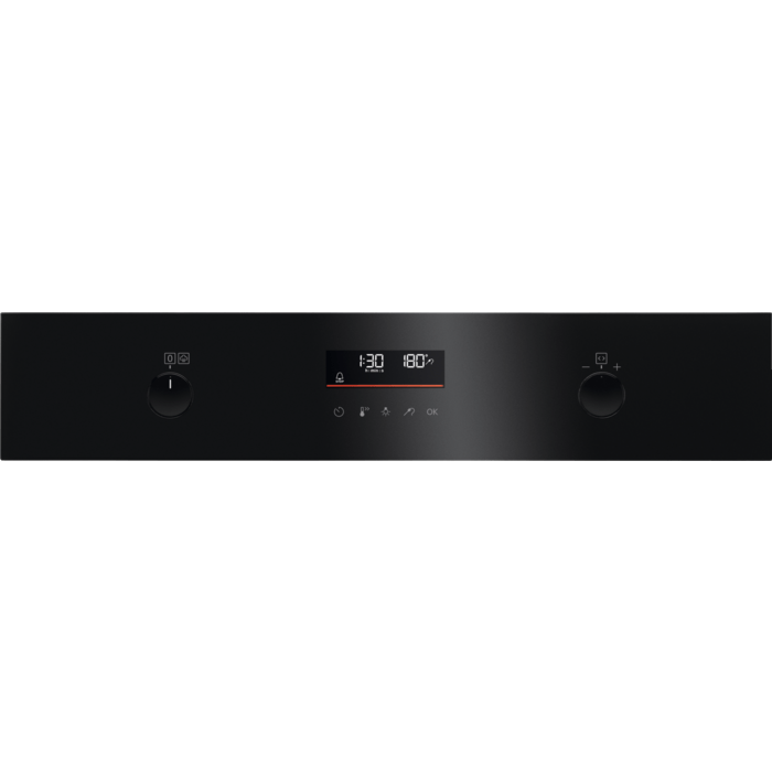 AEG 6000 BPK556260B SteamBake Pyrolytic Built-In Electric Single Oven Black