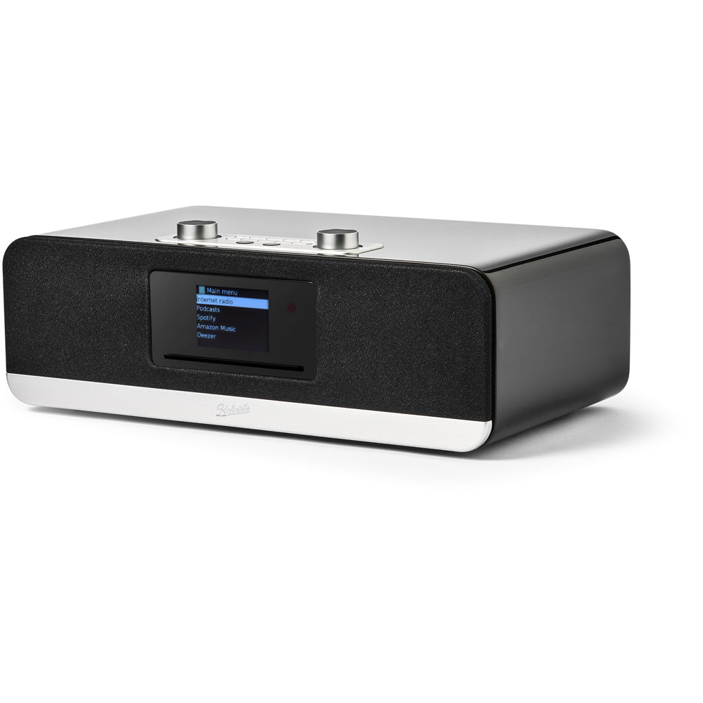 Audio Technica AT-LP120XBTUSB Bluetooth USB Direct Drive Turntable with Roberts Stream 67L All In One Smart Music System Black