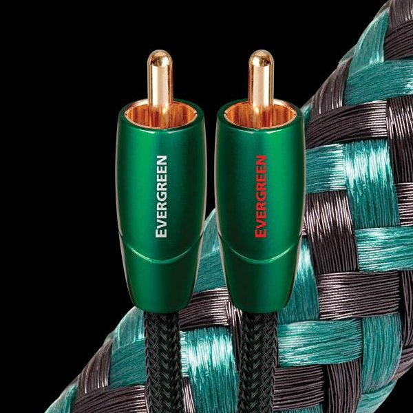 AudioQuest Evergreen 3M Male RCA to RCA Analog Audio Interconnect Cable