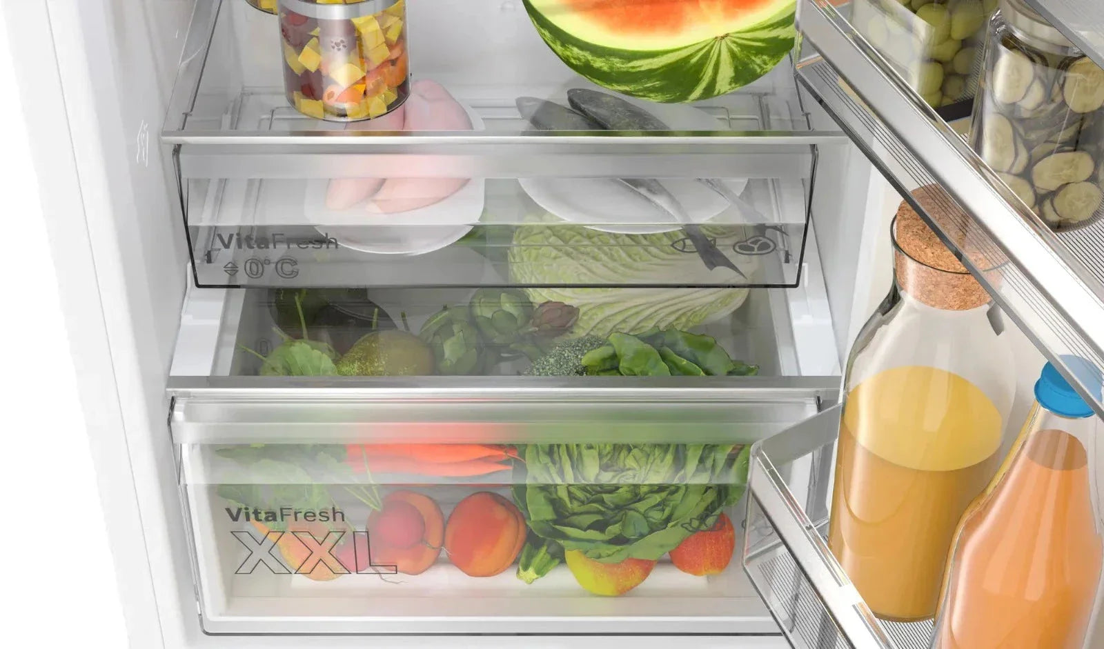 Bosch KGN362WDFG Series 4 Freestanding 60cm Frost Free Fridge Freezer White