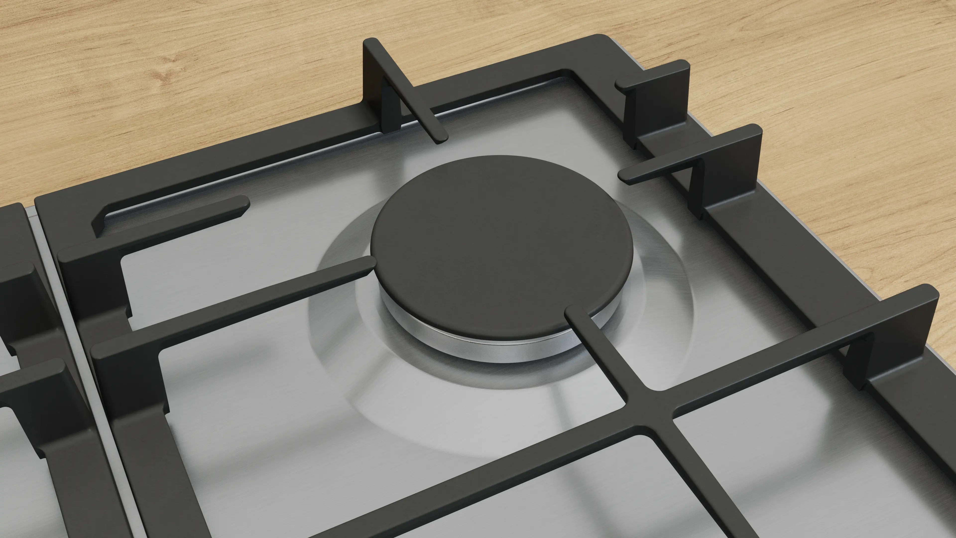 Bosch Series 6 PCP6A5I90 60cm Gas Hob Stainless Steel
