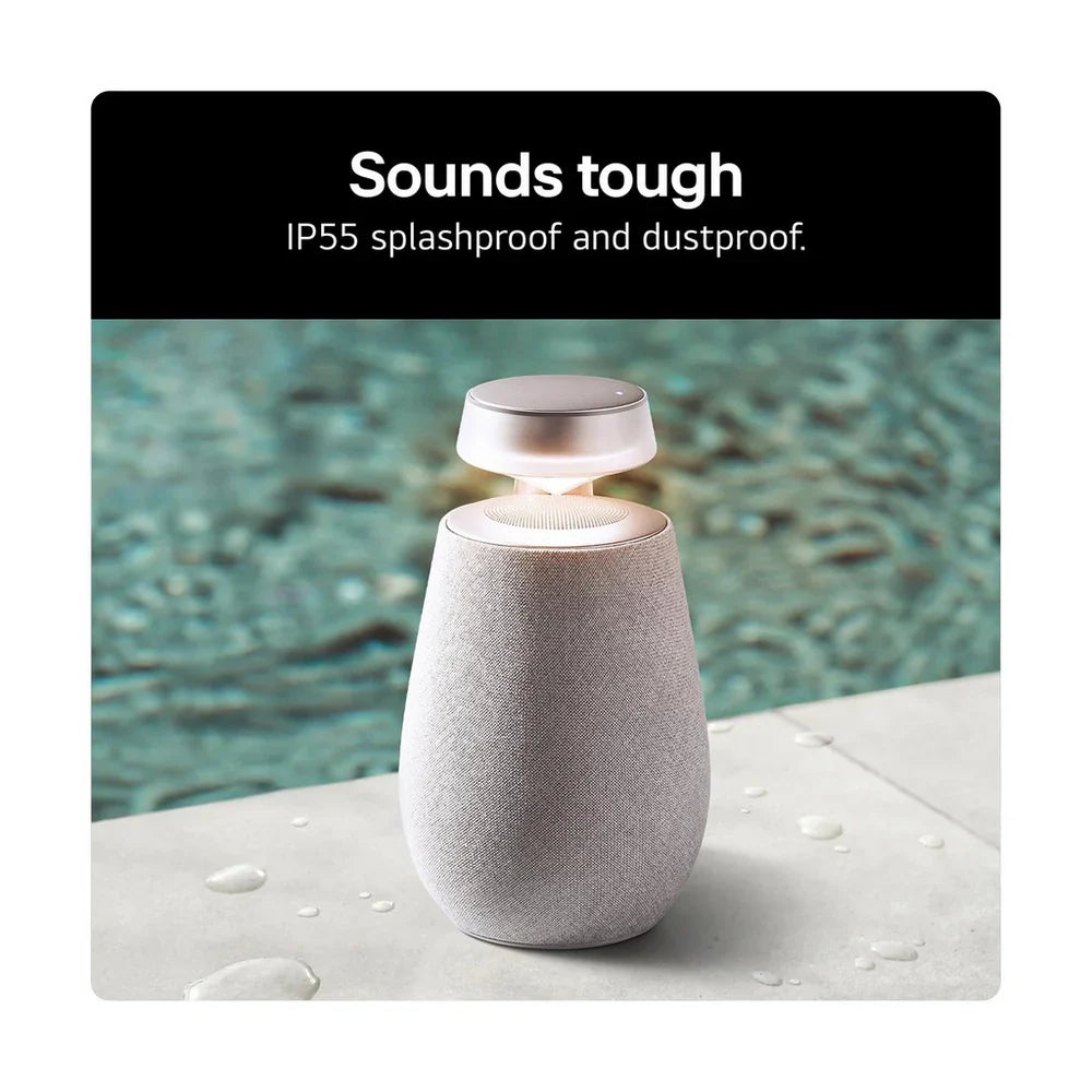 LG XBOOM 360 XO2 Portable Bluetooth Speaker with 360 Sound (XO2TBE.CEUSLLK) - Beige