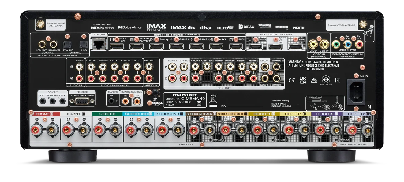 Marantz CINEMA 40 Premium 9.2 Channel AV Receiver - Black