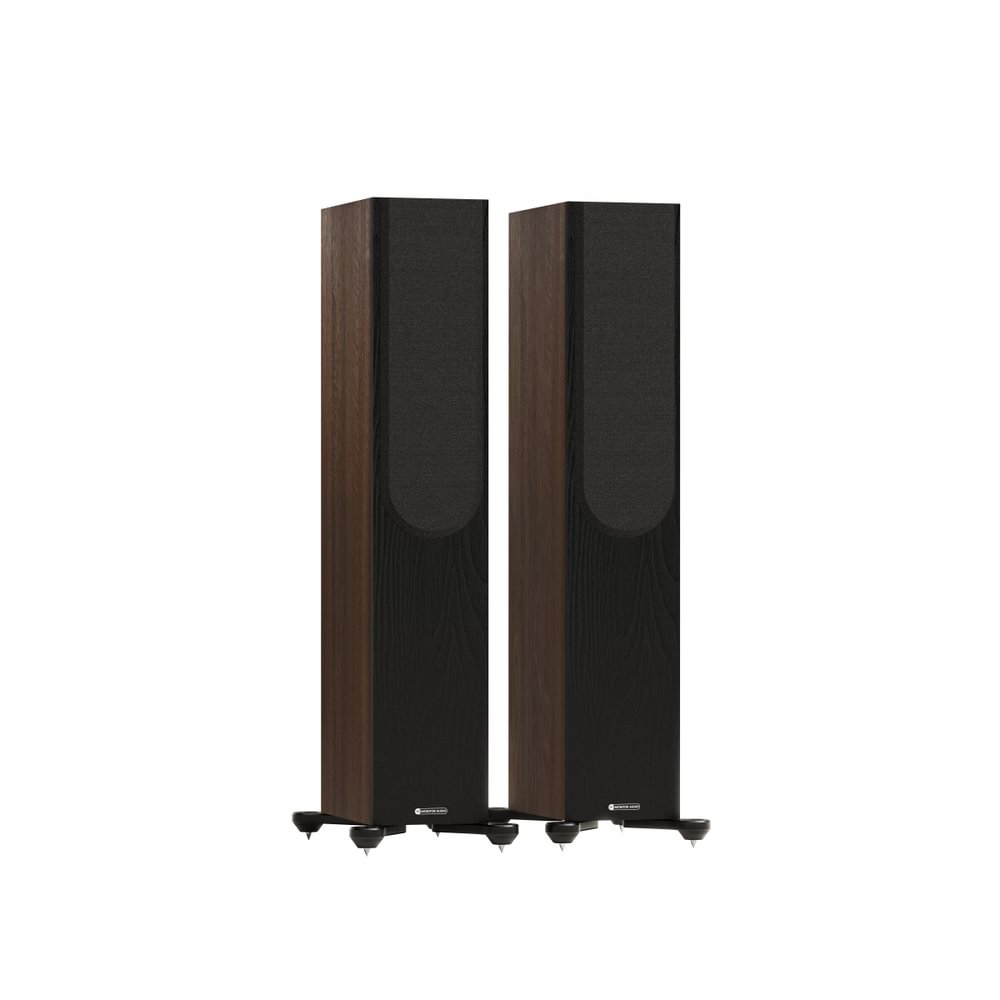 Mission 778X Integrated Amplifier Black with Monitor Audio Bronze 300 7G Floorstanding Speakers Walnut Pair HiFi Package