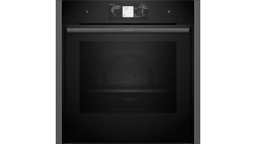 Neff B64VT73G0B N90 Slide and Hide Built-In Electric Single Oven Graphite