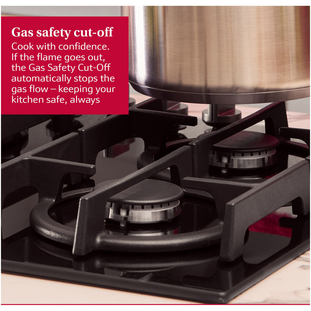 Neff T27CIQ8S0 N70 Flame Select 75cm Black Enamel Gas Hob