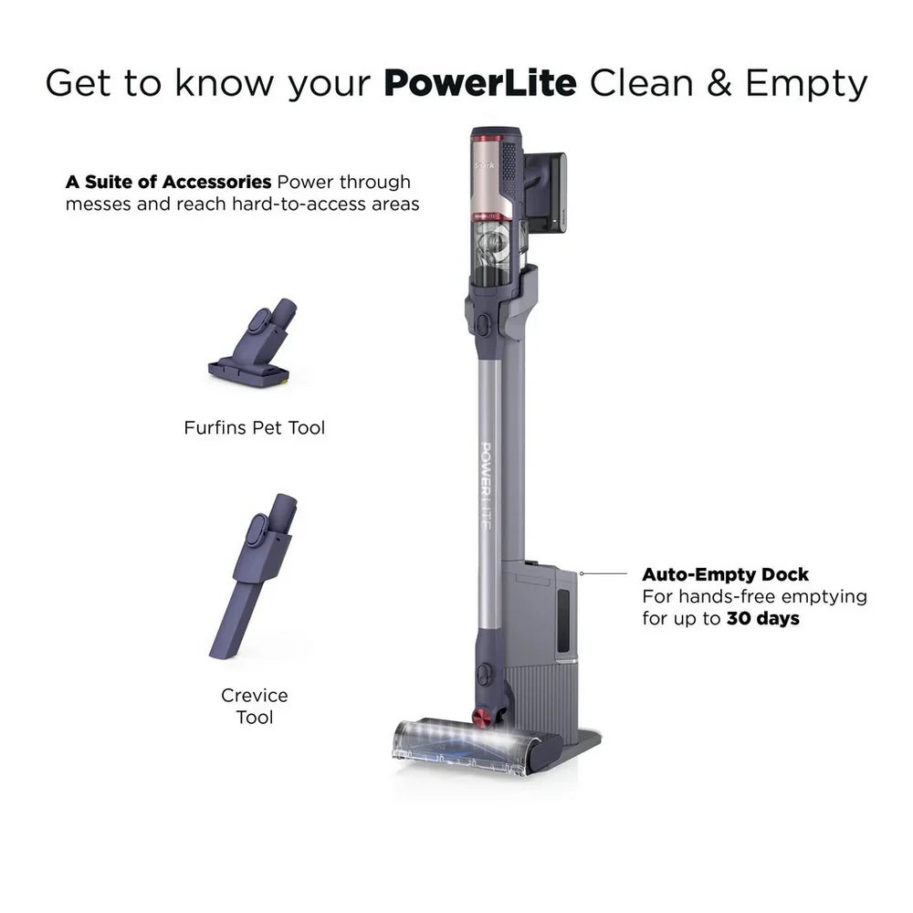 Shark BU3621UKT Cordless Stick Vacuum Cleaner with Auto-Empty System - Grey