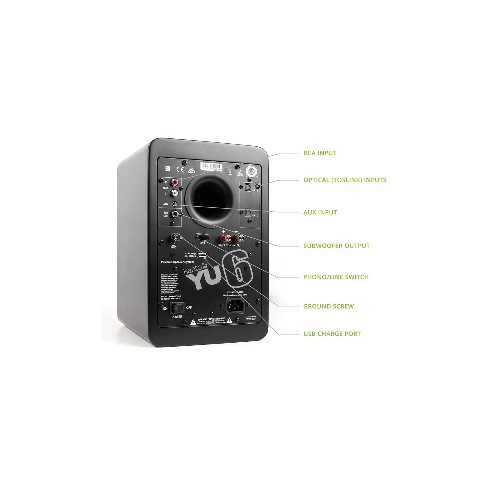 Sony PSLX5BT Fully Automatic Bluetooth Turntable With Kanto YU6 Powerd Bluetooth Speakers Pair Hi-Fi Package