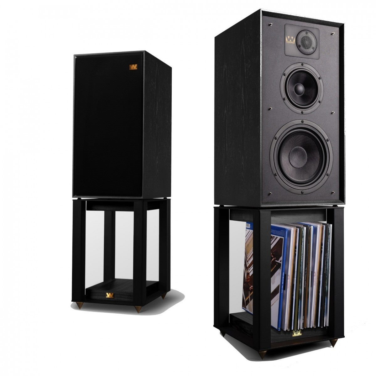 Wharfedale Linton Speaker Stands Pair for Linton and Super Linton Speakers - Black Oak