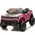 Garvee 24V 2-Seater Electric Ride-On Truck for Kids Ages 3-8 – Licensed 4WD Battery Car with Parental Remote, Wireless Connection Music, LED Lights, 3 Speeds, Gradual Start – Best Toy Vehicle – Pink