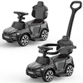 Garvee Ride - P Series: 4-in-1 Push Cars for Toddlers 1-3 with Led Lights, Music, Horn and Controllable Push Handle - Black