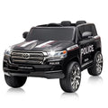Garvee Ride - P Series: 12V Toyota Land Cruiser Kids' Car: Remote, LED, 3 Speeds, Dual 45W Motors, USB Music, Seat Belt, CPC & ASTM Approved - Black
