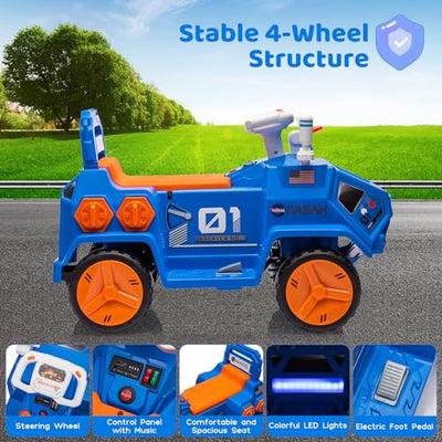 Garvee Ride - P Series: 6V Electric Toddlers Car, with Flash Lights, Music, Easy Control, for Indoor/Outdoor Use, Ride on Toy for Kids