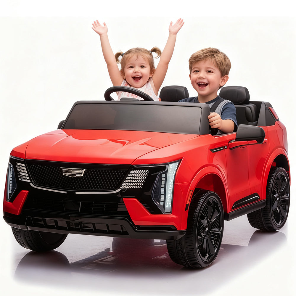 Garvee Ride - P Series: 24V Licensed Ride On Truck with Remote Control - 2 Seater Electric Car for Kids w/ Parental Remote, LED Lights & Music Player | Battery Powered Ride-On Toy Truck for Boys & Girls