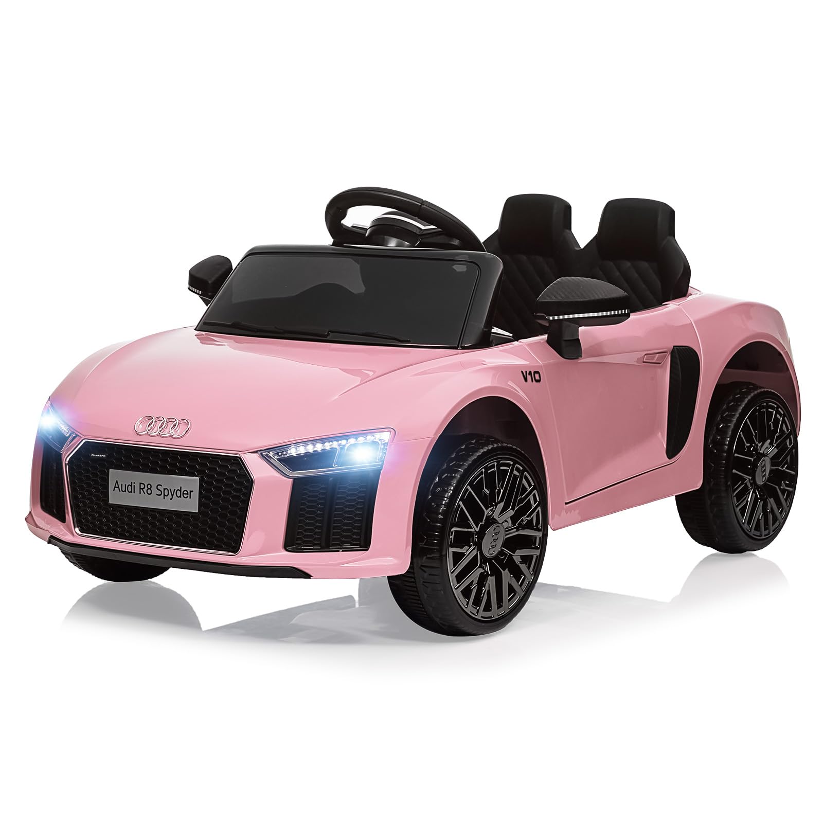 Garvee Ride - P Series: 12V Power Battery Electric Vehicles for 3-7 Toddlers, Licensed Toy Car with Remote Control, MP3 Player - Pink