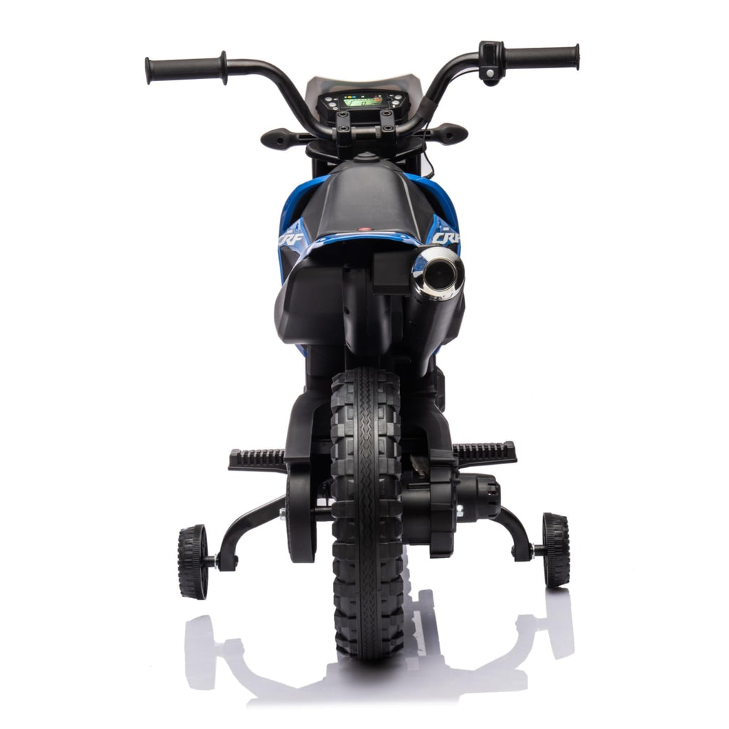 Garvee Ride - P Series: Kids Electric Ride on Motorcycle, Licensed Honda Battery Powered Motorbike Toy, with Training Wheels, Rechargeable Battery, Headlight, Engine Sounds, for Children Girls Boys - Blue