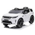 Garvee Ride - P Series: 12V Land Rover mini Kids Ride-On Car: Remote Control, LED Lights, Bluetooth, Music, Radio, Battery Powered, for Ages 3-8 - White