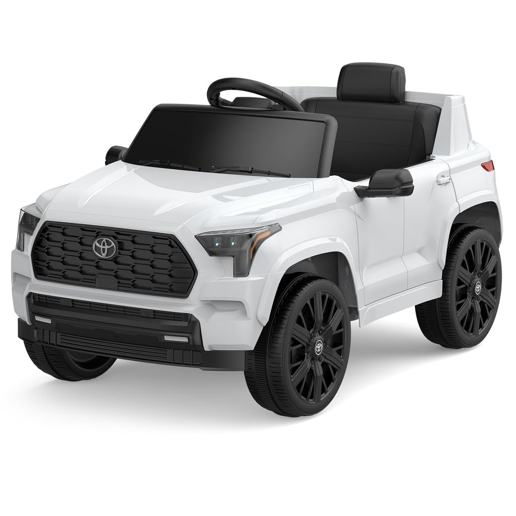Garvee Ride on Truck Car 12V Battery Powered Kids Electric Vehicles, Licensed Toyota Kid Cars, Ride on Toys with Remote Control, Spring Suspension, LED Lights, Music, 3 Speeds