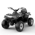 Garvee 12V Electric Ride On Car for Kids 3-8 Years, 2 * 45W Motor, Remote Control, LED Lights, Music Player & Emergency Brake, Battery Powered Cars for Toddlers & Big Kids - Black