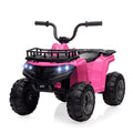 Garvee Ride - P Series: 12V Kids Ride On Electric ATV, Ride Car Toy with Bluetooth Audio,High/Low Speed, LED Headlights, Battery Indicator & Radio Orange - Pink