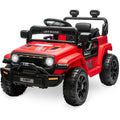 Garvee Ride - P Series: 12V Ride On Toy w/Parent Remote Control, Steering Wheel Music, 4-Wheel Spring Suspension, Led Lights, 2 Speeds, Kids Electric Vehicles for Age 3-5, Red