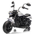 Garvee Ride - P Series: 12V Electric Motorcycle for Kids, 3-Wheel Ride-On Toy with Detachable Training Wheels, White, Toddler Outdoor Ride-On