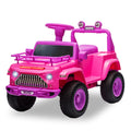 Garvee Ride - P Series: 6V Ride On Car for Toddlers - Battery Powered Electric Car with Music, LED Light, FM, Horn, Rear Storage, 4 Wheels - Pink