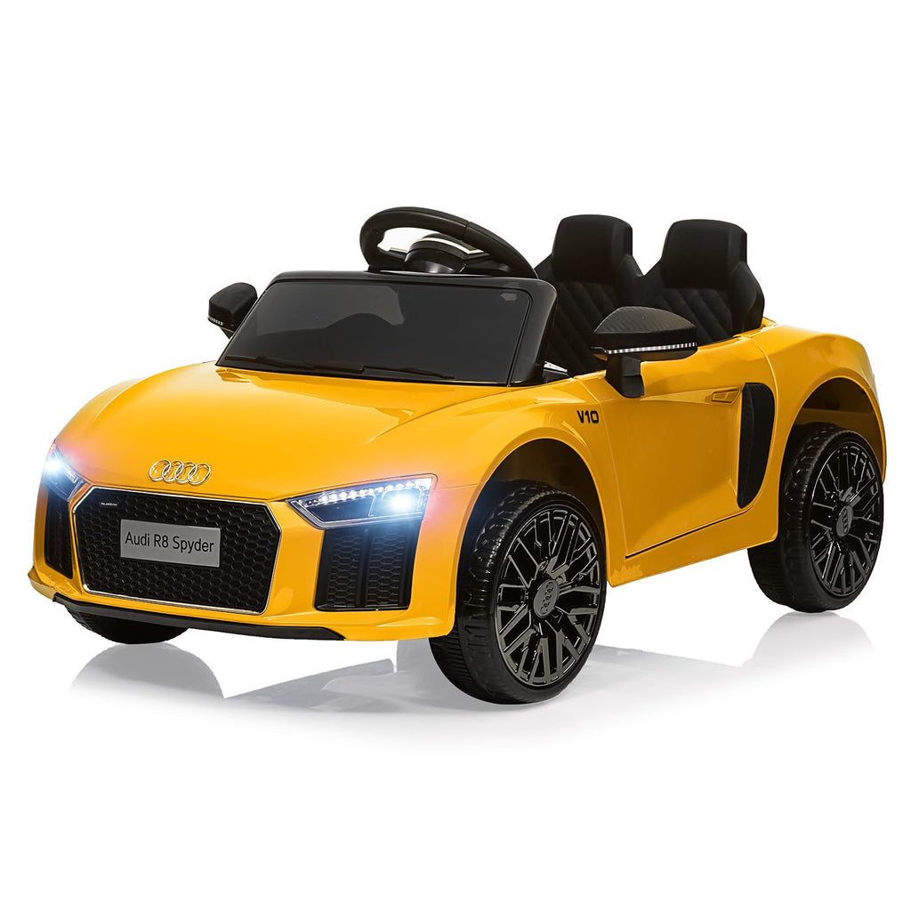 Garvee Ride - P Series: 12V Power Battery Electric Vehicles for 3-7 Toddlers, Licensed Toy Car with Remote Control, MP3 Player - Yellow