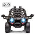 Garvee Ride - P Series: 12V Kids Ride On Car Truck w/Parent Remote Control, Spring Suspension, LED Lights, AUX Port, Music (Red-2,with Tent),jf-2