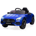 Garvee Ride Car for Kids, 12V Power Battery Electric Vehicles for 3-7 Toddlers, Licensed Mercedes-Benz with Remote Control, MP3 Player - Blue