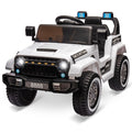 Garvee Ride - P Series: 12V Kids Ride-On Truck For Age 3+, Remote Control, LED, Music, 3 Speeds - White