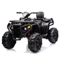 Garvee Ride - P Series: 4 Wheeler Electric Vehicle for Big Kids 2 Seater Battery Powered Ride On Toy Car with Spring Suspension, LED Lights, High & Low Speed, Music, USB, Soft Start for Toddlers, Black