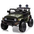 Garvee Ride - P Series: 12V Ride on Car for Kids, Licensed Toyota Ride on Truck, Battery Powered Electric Kids Car with Remote Control, Music, LED Lights, Suspension System, Double Doors, Safety Belt,Ride On Toy - Green