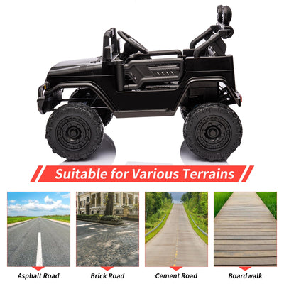 Garvee Ride - P Series: 12V Ride-On Truck for Kids: Remote Control, Battery Powered Electric Car, Music, LED Lights, Suspension System, Double Doors, Safety Belt, Ride-On Toy