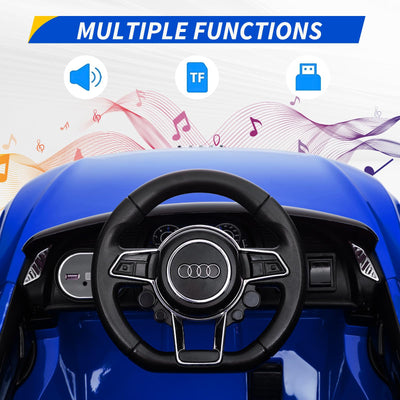 Garvee Ride - P Series: 12V Licensed Audi Ride-On Car: Remote Control, MP3, LED, Bluetooth, Horn, for Ages 3-7