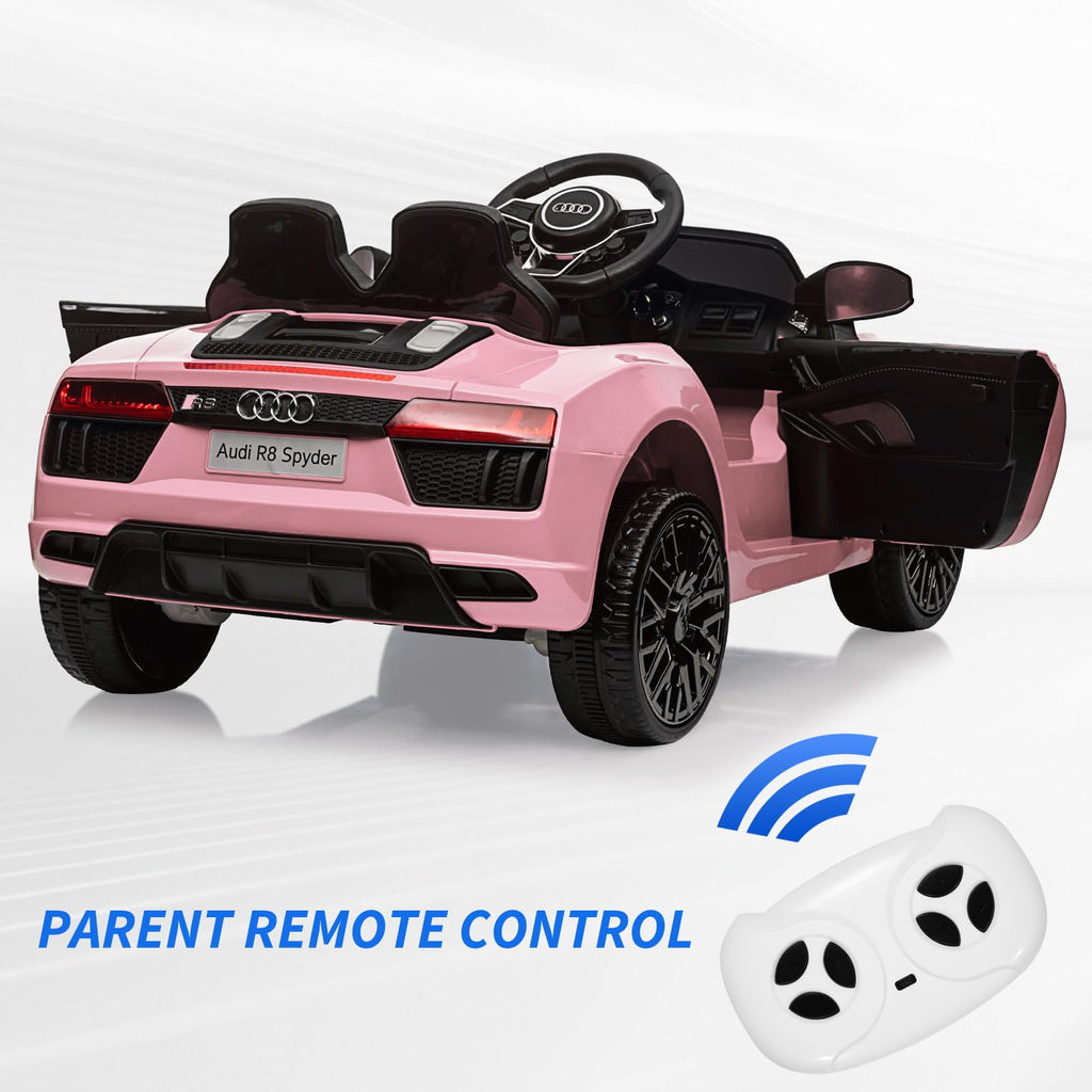 Garvee Ride - P Series: 12V Power Battery Electric Vehicles for 3-7 Toddlers, Licensed Toy Car with Remote Control, MP3 Player - Pink