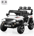 Garvee Ride - P Series: 3-6, Ride on Car with 2.4G Remote Control, 12V Battery Powered Electric Car for kids with 3 Adjustable Speeds, Soft Start, Battery Display, Music (White)