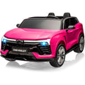 Garvee Ride - P Series: 24V 2-Seater Chevrolet Blazer Kids Car with Remote Control, Bluetooth - Pink