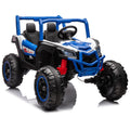 Garvee Ride - P Series: 2 Seater Ride on Car,12V Battery Powered Off-Road UTV Toy,Electric Car with Remote Control,Metal Frame,EVA Wheels,LED,Spring Suspension for 3-8 Boys&Girls - Blue