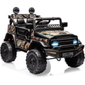 Garvee Ride - P Series: 12V Power Wheel Electric Car for Kids, Ride on Toys with Led Lights Bluetooth, 3 Speeds, Spring Suspension - Black