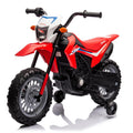 Garvee Ride - P Series: Kids Electric Ride on Motorcycle, Licensed Honda Battery Powered Motorbike Toy, with Training Wheels, Rechargeable Battery, Headlight, Engine Sounds, for Children Girls Boys - Red