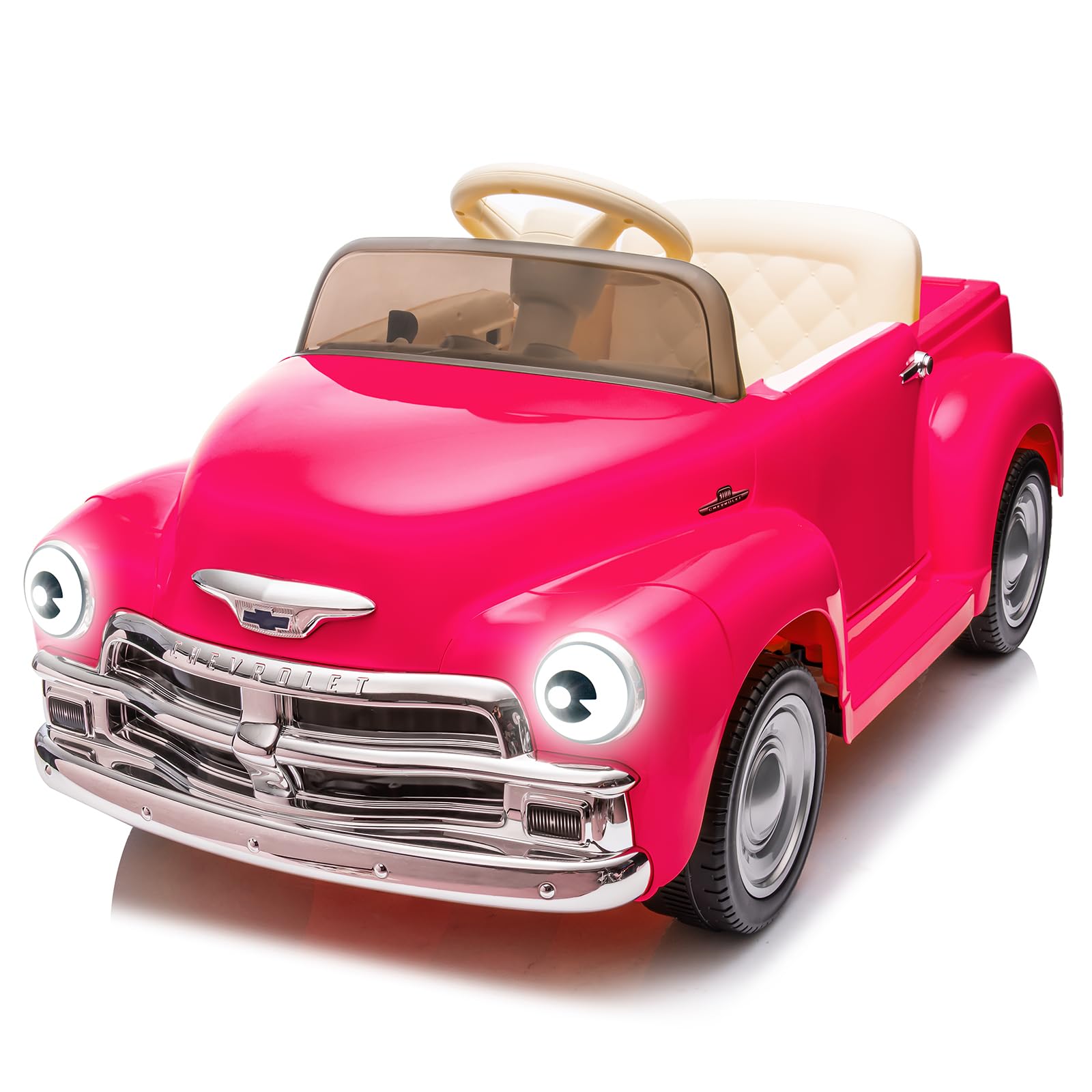 Garvee Ride - P Series: 3, Licensed Chevrolet 12V Ride on Car for Kids with LCD Show, Led Lights, Battery Powered 4-Wheels Ride on Electric Vehicle Toy with Seat Belt