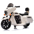 Garvee Ride - B Series: 6V Ride-On Motorcycle for Kids, Electric Dirt Bike with USB, Music, Headlight - White