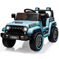 Garvee Ride - P Series: 12V Kids Ride-On Truck For Age 3+, Remote Control, LED, Music, 3 Speeds - Blue