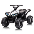 Garvee Ride - P Series: 12V Kids ATV 4 Wheeler, Music, LED Lights, Battery Powered Ride On Toy for Boys Girls, Outdoor Adventure Vehicle White