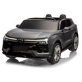 Garvee Ride - P Series: 24V 2-Seater Chevrolet Blazer Kids Car with Remote Control, Bluetooth - Grey
