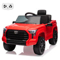 Garvee Ride - P Series: 12V Ride on Car For Kids Age 3+ , Licensed Toyota, with Remote Control, MP3, LED Lights, Suspension System, Double Doors, Safety Belt, Ride On Toys for Boys Girls - Red