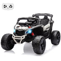 Garvee Ride - P Series: 12V Can-Am Ride-On UTV: Remote Control, Large Seat, Music, LED Lights, Spring Suspension, for Boys & Girls - White