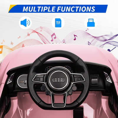Garvee Ride - P Series: 12V Power Battery Electric Vehicles for 3-7 Toddlers, Licensed Toy Car with Remote Control, MP3 Player - Pink