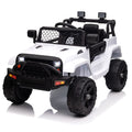 Garvee Ride - P Series: 12V Ride On Truck Car for kid : Remote Control, 3 Speeds, MP3 Music, Suspension, LED Lights,for 3+ Year Old - White
